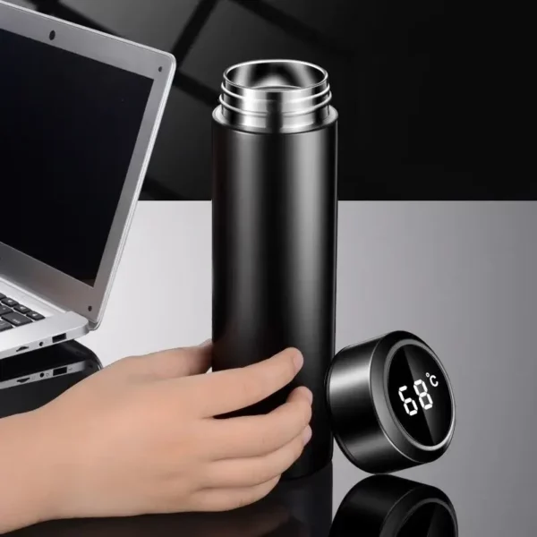 Smart Thermos Flask with Led Temperature Display In Touch- Kini