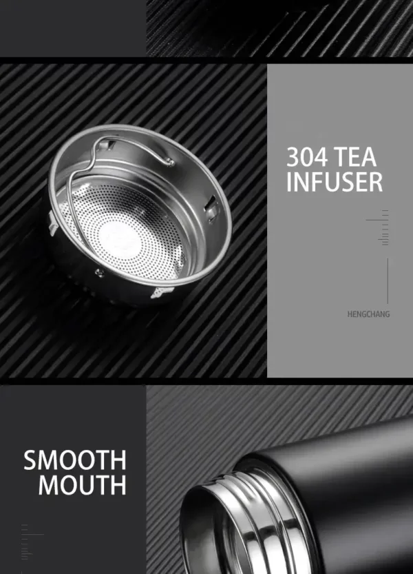 Smart Thermos Flask with Led Temperature Display In Touch- Kini